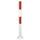 Afzetpaal Om In Te Draaien Ronde Buis D 60Mm H 1 03M Wit/rood