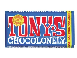 Chocolade Tony's Chocolonely reep 180gr puur