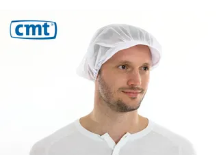 Haarnet Met Klep Polyester Universele Maat Wit 100 Stuks - 2