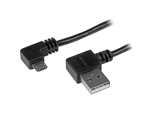 2m Micro-USB kabel met rechts haakse connectors M/M