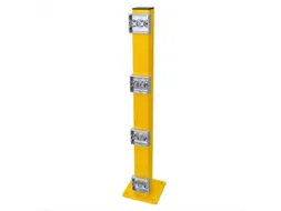 aanrijdbeschermingsplank,paal,v. binnen/buiten,HxBxD 1000x80x80mm