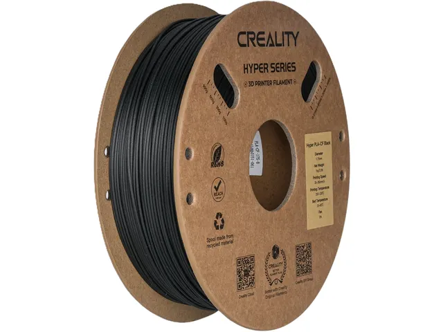 Creality Hyper PLA-CF Black, 1,75 mm / 1000 Gram filament