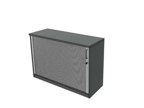 jaloeziedeurkast,HxBxD 825x1200x445mm,1xhouten vloer,MS-donkergrijs