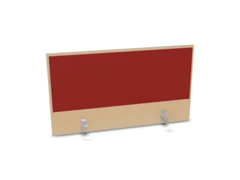 opzetpaneel,v. bureau,aanbouw achter,B 1000mm,NE-esdoorn,BN4011-rood
