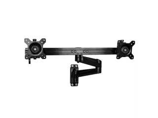 Dubbele Monitorarm Wand Zwart 2 schermen - 2