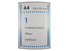 Menoor Deurbord Premium Gebogen A4