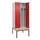 locker met bank,voor scheiding van kleding,HxBxD 2120x800x815mm,2vak