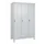 locker voor scheiding van kleding,HxBxD 1950x1200x500mm,3vak