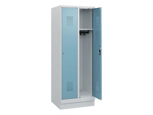 schoollocker,HxBxD 1630x600x500mm,2vak,vak B 300mm,cil.-slot,sokkel