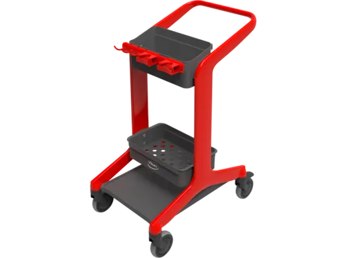Vikan HyGo Mobile Cleaning Station Rood