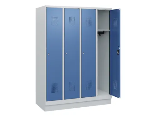 schoollocker,HxBxD 1630x1200x500mm,4vak,vak B 300mm,cil.-slot,sokkel