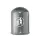 OUTLET Afvalbak Staalplaat 45 Liter Ovale Opening Standaard Antraciet