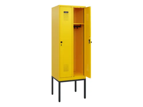schoollocker,HxBxD 1950x600x500mm,2vak,vak B 300mm,draaigrendel