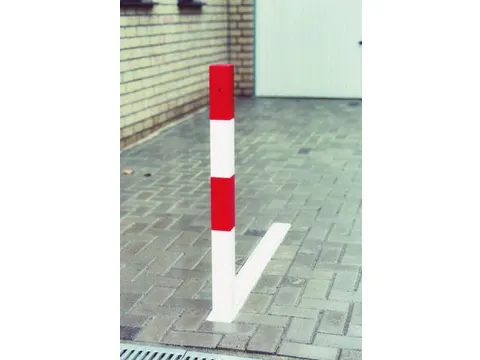 Verdwijnende Afzetpaal H 1000 mm Vierkant 70x70mm Kantelbaar