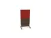 scheidingswand,HxB 1545x800mm,NV bruin hickory,BN4011-rood