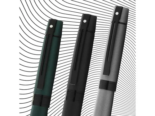 Balpen SHEAFFER 300 E9346 Matte Green lacquer polished black