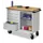 Werkplaatswagen 5 Laden 400kg Staalplaat Ral7035 Front Ral7035