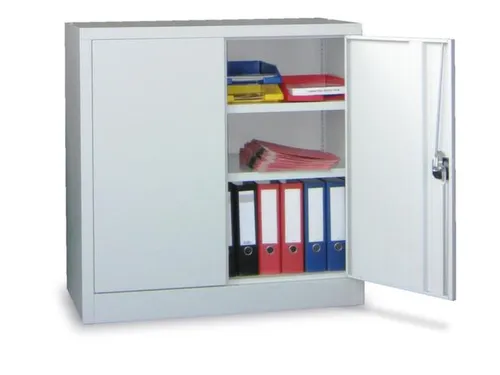 grootvolumekast met openslaande deuren,RAL7035,front RAL3000