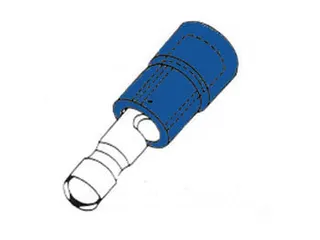 Kabelschoen "Male Bullet" Blauw - 1