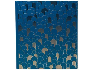 Fotoalbum Exacompta 29x32cm 60 zwarte pagina's Néo Déco blauw - 3