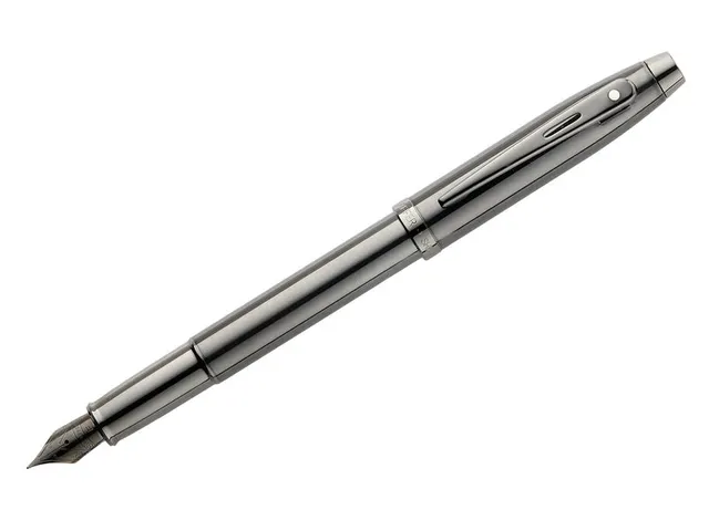 Vulpen Sheaffer 100 E9375 F Ionic Shiny dark grey gunmetal