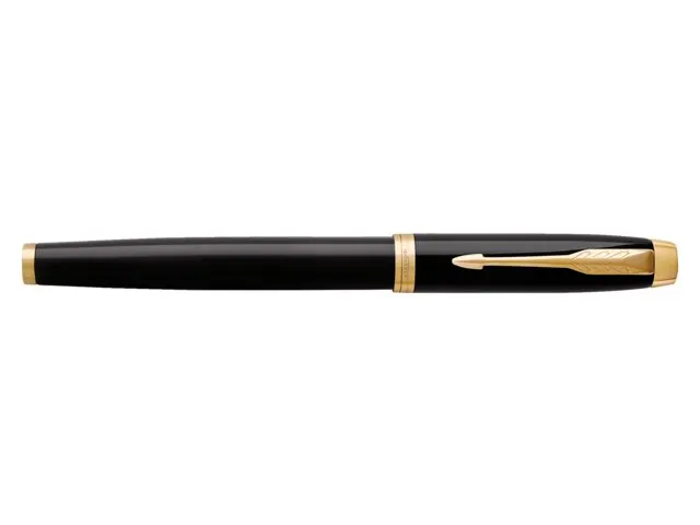 Vulpen Parker IM Black Lacquer GT Finish Medium Blauwe inkt