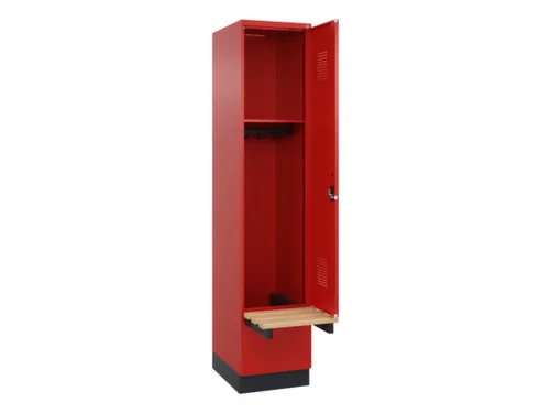 locker met bank,HxBxD 1950x400x815mm,1vak,vak B 400mm,cilinderslot
