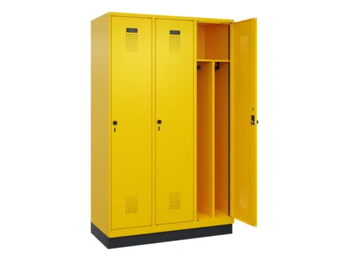 locker voor scheiding van kleding,HxBxD 1950x1200x500mm,3vak