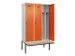 locker met bank,voor scheiding van kleding,HxBxD 2120x1200x815mm,3vak