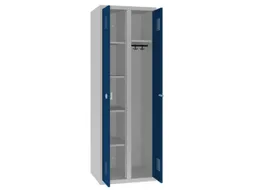 kleding-/wasgoedkast,RAL 7035/RAL 5010,HxBxD 1800x600x500mm,2vak