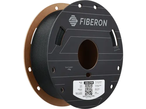 Polymaker 3D filament Fiberon ASA-CF08 1,75 mm Zwart 0.5kg