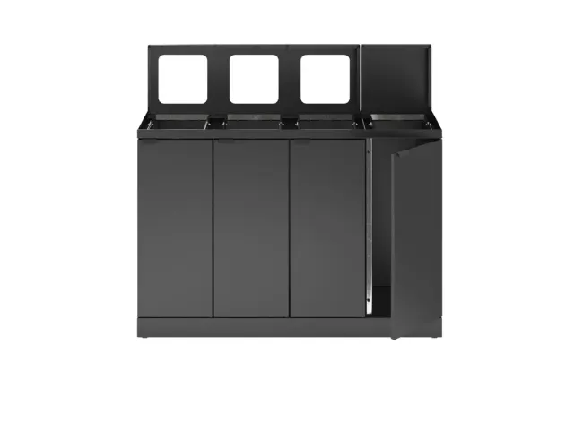 Bica Basic 883 Afvalscheidingsunit 4x45 liter Antraciet