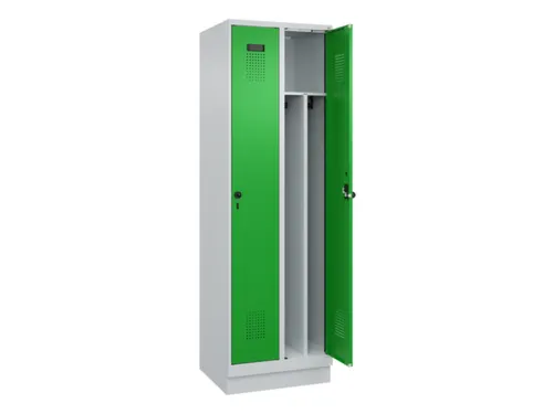 locker voor scheiding van kleding,HxBxD 1950x600x500mm,2vak
