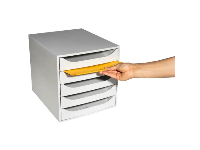 Ladenblok ECOBOX+ 5 laden Grijs A4+