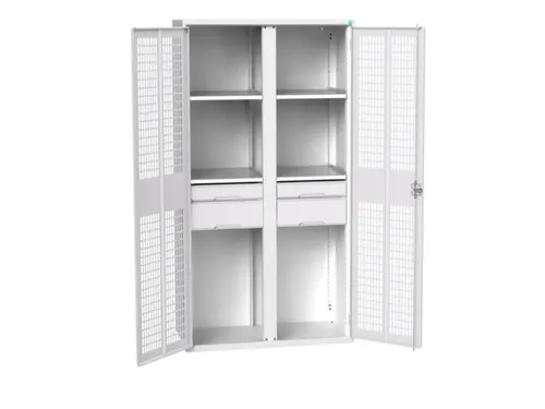 universele kast,HxBxD 2000x1050x550mm,4xStalen bodem,4lade(n)