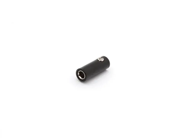 Vrouwelijke Banaanplug Met Schroefconnector - Zwart
