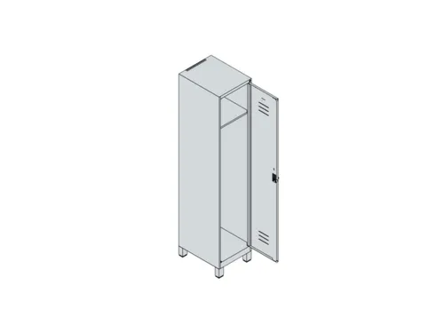locker,HxBxD 1950x400x500mm,1vak,vak B 400mm,cil.-slot,voeten