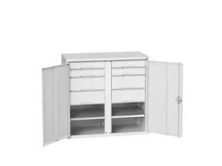 universele kast,HxBxD 1000x1050x550mm,2xStalen bodem,8lade(n) - 1
