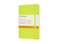 Notitieboek Moleskine pocket 90x140mm lijn soft cover lemon green