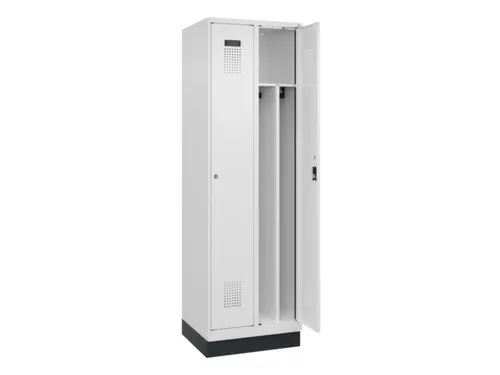 locker voor scheiding van kleding,HxBxD 1950x600x500mm,2vak