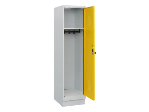 schoollocker,HxBxD 1630x400x500mm,1vak,vak B 400mm,draaigrendel,sokkel