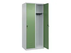 locker,HxBxD 1850x800x500mm,2vak,vak B 400mm,draaigrendel
