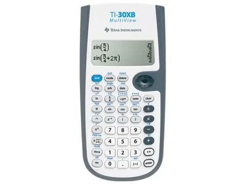 Texas calculatrice scientifique TI-30XB Multiview, alimentation par pi