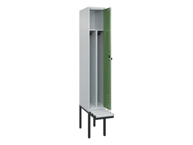 armoire vestiaire noir et blanc,HxlxP 2120x300x815mm,1compart.
