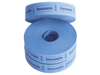 Consumptiebon Combicraft 57x30mm 2-zijdig 2x1000 stuks blauw - 1