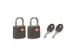 Hangslot Masterlock 2 gelijksluitend ABS cover TSA assorti kleur