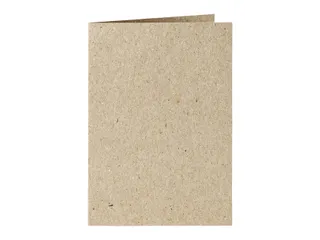 Correspondentiekaart Papicolor dubbel 105x148mm kraft grijs pak 6 st - 1
