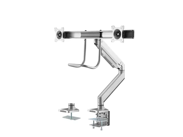 Newstar Monitorarm 2 Schermen Zilver Met Hendel D775dxsilver