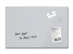 Glas Magneetbord Sigel Artverum mat lichtgrijs 60x40cm