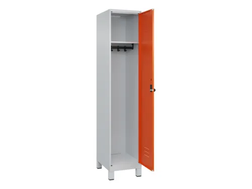 locker,HxBxD 1950x400x500mm,1vak,vak B 400mm,draaigrendel,voeten